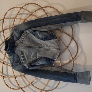 Mimchik denim moto jacket